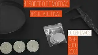 Sorteio de moedas valiosas de 50 centavos/ Resultado final