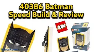 LEGO Brick Sketches 40386 Batman Speed Build & Review