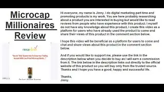 Microcap Millionaires Review| Find Honest Reviews Of Microcap Millionaires In The Comments