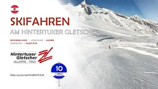 Hintertuxer Gletscher - Piste 10 (blau) - Verbindung 10er EUB Gefrorene Wand zur L&auml;rmstange 2