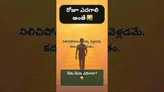 రోజూ ఎదగాలి అంతే 🌄 ❤️ | One Picture, One Life Lesson - 14  #telugumotivationalquotes