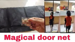Mosquito door mat|Magic mesh handsfree screen door|Magnetic door mat