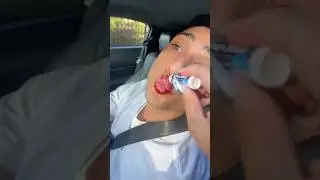 Replacing my boyfriends chapstick with Lipstick🤣#shorts