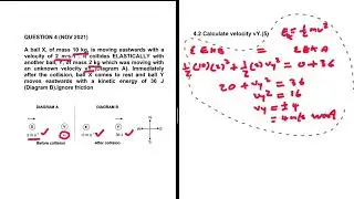 Momentum & Impulse Grade 12 Past Exam Questions | Sticking to the basics...