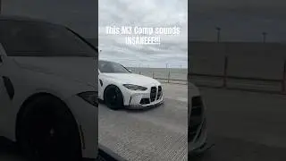 Is this the best sounding G80 M3 👀 Frozen white over Red Buckets too 🥵 #bmwm #g80 #m3competition