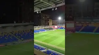 plough Lane stadium at night 🌃 #afcwimbledon #football