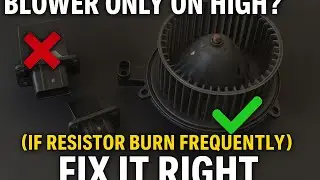 Blower Only on HIGH? ❌ Fix It Right ✅&rdquo;(Add small text: &ldquo;Resistor keeps failing? Replace the motor!&rdquo;)