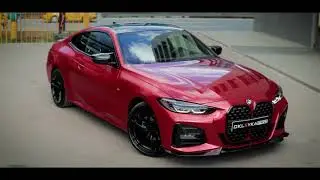 BMW 420d оклейка в цветной винил SunMax &mdash; цвет Gloss Metallic Soul Red &laquo;Душевный красный&raquo;