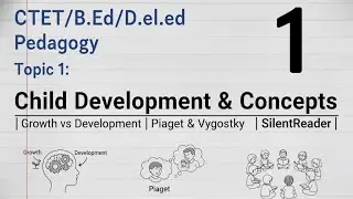 CTET Pedagogy - Topic 1: Child Development & Concepts | Growth vs Development | Piaget & Vygotsky | 