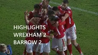 GOALS Wrexham AFC 2 Barrow 2