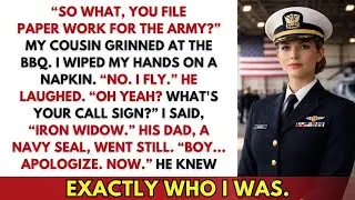 My Cousin Mocked Me at the BBQ — Until His Dad, a SEAL, Heard My Call Sign: “Apologize. NOW.”