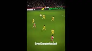Giroud Scorpion Kick Goal #football #premierleague #arsenal #footballhighlights #footballshorts