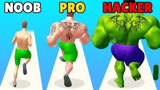 NOOB vs PRO vs HACKER in Muscle Rush