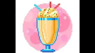 Pixel Art Daily Painting i colored Cocktail # 139