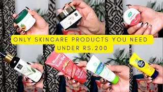Skincare Under 200*ONLY SKINCARE PRODUCTS YOU NEED| Teenage Affordable Skincare| Biotique,GoodVibes