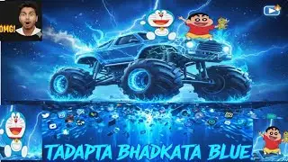 Monster Truck Stunt Race: Shinchan & Doraemon Edition 🏎️💨 #vairal #monstertruck #manish 