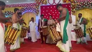 chendamelam best performance in Marriage Function Bridge & Groom Playing Chenda Melam ✨