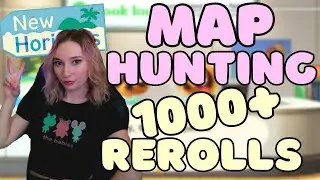 ISLAND RESET! MAP HUNTING Day 14! Over 1000 rerolls to get the PERFECT MAP! #animalcrossing