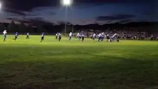 Laughlin Cougars Brendan Staples makes the stop vs Kingman Academy