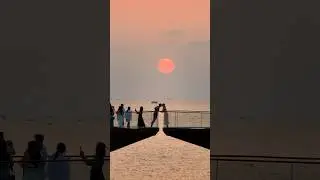We ran across the Kissing Bridge at sunset and made it 🌅 #phuquoc #couplegoals #mavic3pro #vietnam