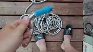 Aqua Joe heavy duty water hose from Walmart 50ft unboxing