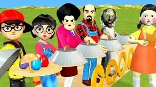 Scary Teacher 3D vs Squid Game Who Faster Running Egg - Honeycomb Candy Level Max 5 Times Challenge