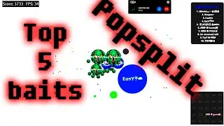 Agar.io//Top 5 baits//Enjoy