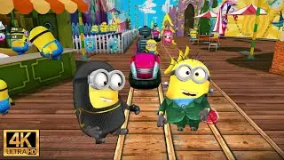 Minion Rush Spy Gru Minion and Frankenstein Minion on Special Mission From France with Love - 4K
