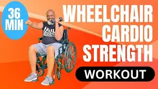 Full Body Wheelchair Workout | Cardio Boxing and Dumbbell Strength Exercises | 36 Min | Paul Eugene