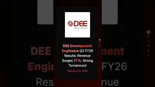 Результаты DEE Development Engineers за 3 квартал 2026 финансового года: выручка выросла на 77%, ...