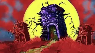 Drawing Fantasy Houses | Ambient | Drone Horror