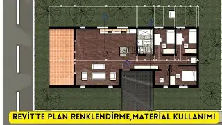 Revitte,Photoshop Kullanırmış gibi Plan Renklendirme.&Ouml;zellikle Mimarlık &Ouml;ğrencileri i&ccedil;in &ccedil;ok faydalı