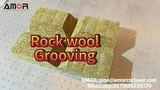 Mineral Wool Grooving With Electric Bevel Tool |Rock Wool Cutting Machine #rockwool #glassfiber
