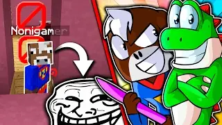 TROLLEANDO A UN IDIOTA CON BLOQUES INVISIBLES | MINECRAFT LUCKY BLOCKS MODS