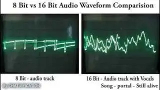 8Bit vs 16Bit Waveform Comparison - Portal Still Alive