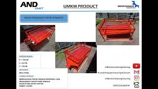 Mesin Pengayak Pupuk Custom Screen Otomatis 125x60x70 cm