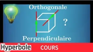 orthogonal - perpendiculaire - quelle différence? - cours - géométrie dans l'espace