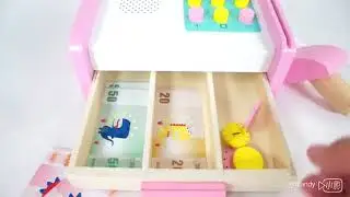 麗嬰兒童玩具館~幼樂比木製收銀機