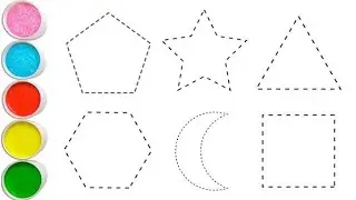 Shapes Drawing For Kids | Learn 2D Shapes | Colors For Toddlers | Preschool Learning | Shapes Name 