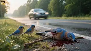 Baby Bluebird Seeks Help for Injured Mother &ndash; Emotional Rescue Story