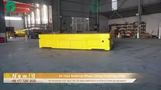 40 Tons Steering Wheel Lifting Trackless AGV#customized #machine #manufacturing #transporter #tech