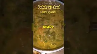 | winter special palak ki daal 🥬| #youtubeshorts #food #viralvideo #viral #winter #shorts #trending