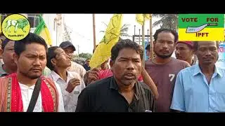 BG.BALARAM DEBBARMA NOMINATION RWKHA ADC ELECTION NI BAGWI ||16.MANDWI-PULINPUR|| IPFT ,YOUTH IPFT