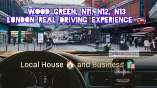 London Wood Green N11 N12 N13 Real Driving with relaxing ambient music