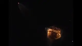 Falcon9 Boostback burn over Mission Bay / LaJolla - full sloppy shot