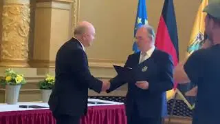 Verleihung Bundesverdienstorden an den Pr&auml;sident des Vereins Kinderschach Herrn Dr. Gerhard K&ouml;hler