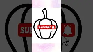 Bell pepper drawing easy | How to draw for kids| Let's draw #drawingtutorial #easydrawing #animation