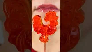 asmr ORANGE JELLY eating sounds satisfying mukbang food #asmr #eating #mukbang