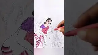 Lady Farmer Drawing | Proudly Indian | Women Power | #painting #indianfood #farming #support