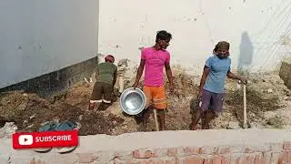 Construction frame work pillar step by step ground floor 
